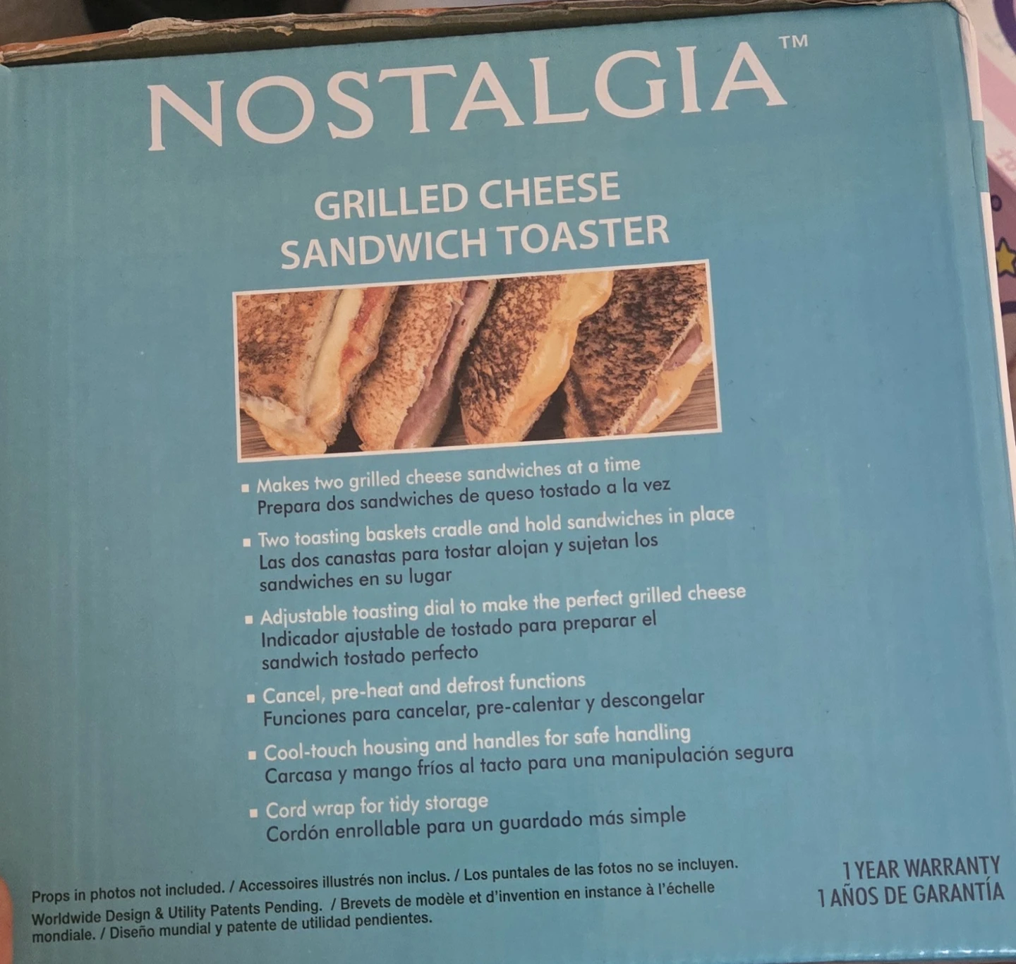 Nostalgia Grilled Cheese Sandwich Toaster - photo 2