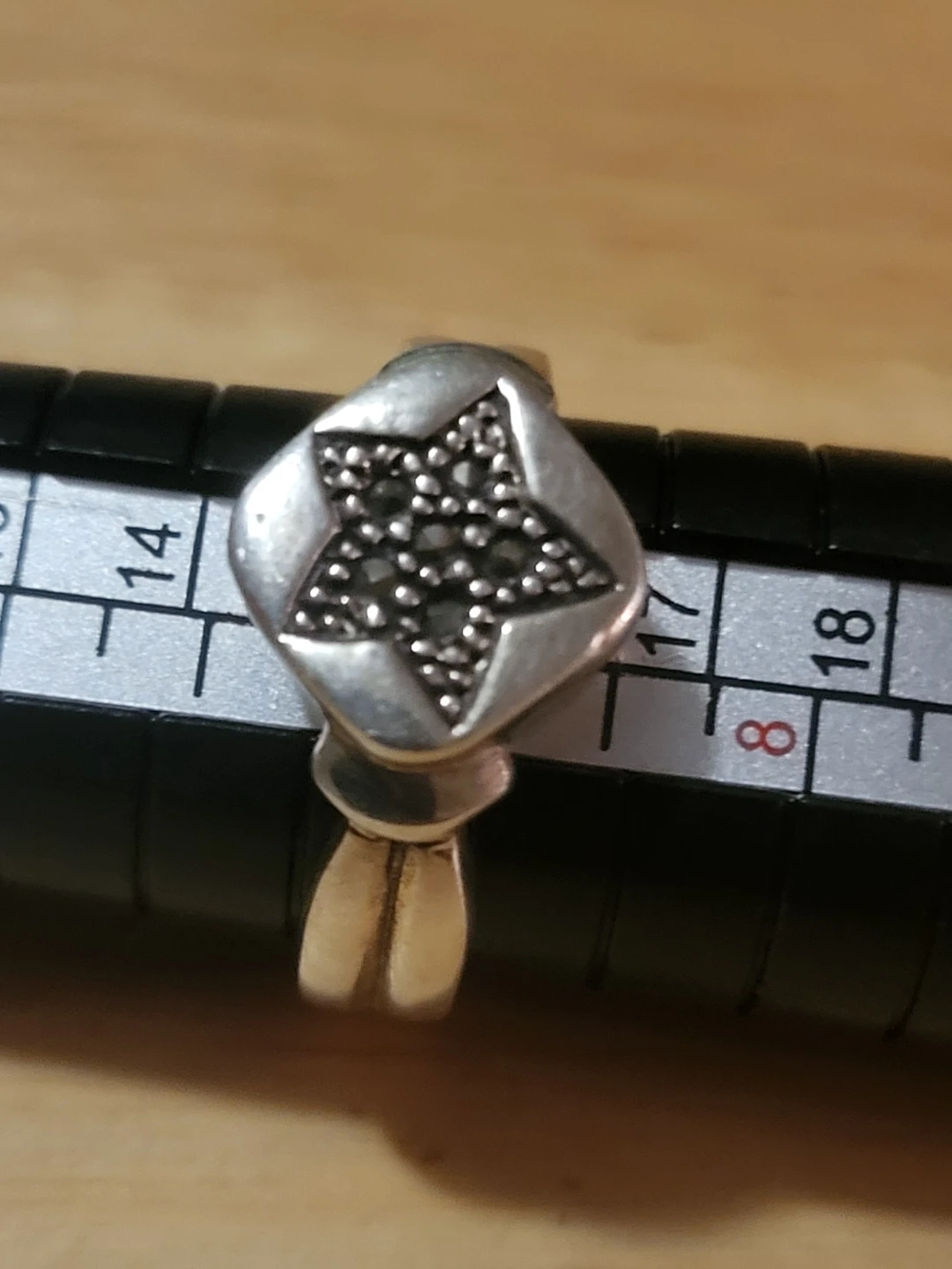 Sterling Silver Marcasite Star Ring
