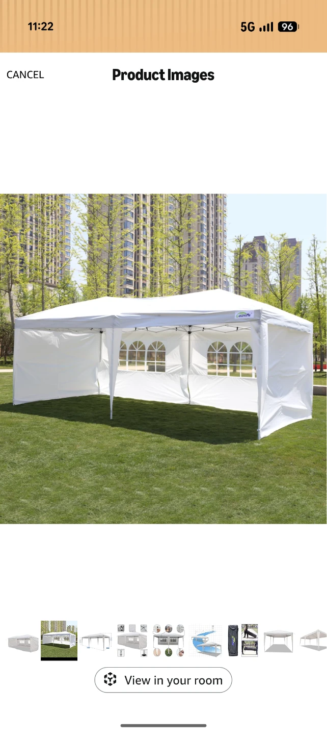 20x10 FT Canopy Tent with sidewalls - photo 2