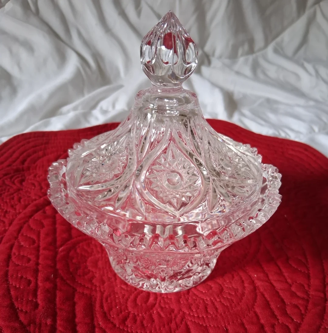 Crystal Candy Dish with Lid