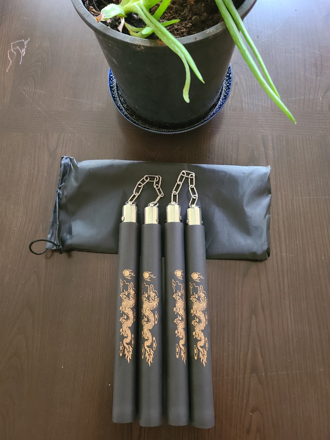 Brand new Dragon Nunchucks with Pouch