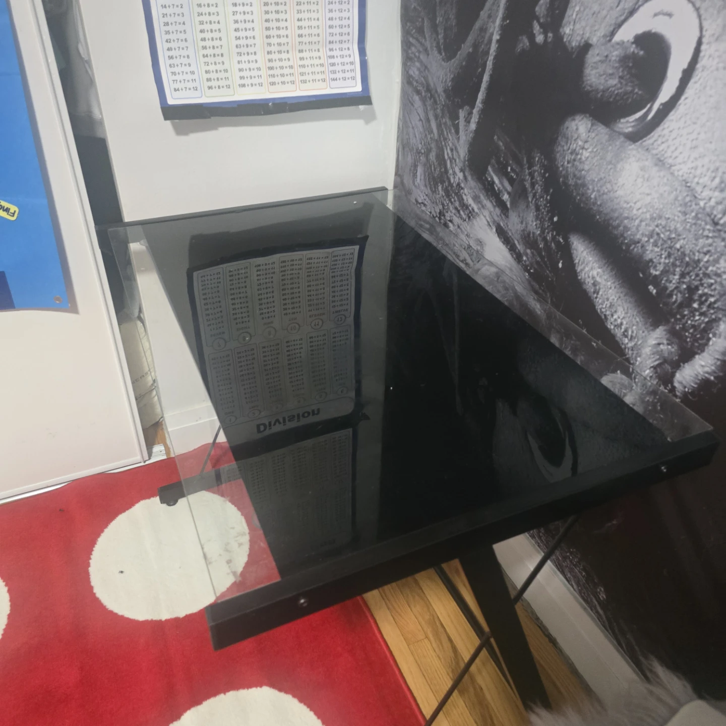 Black Glass Top Desk - photo 4
