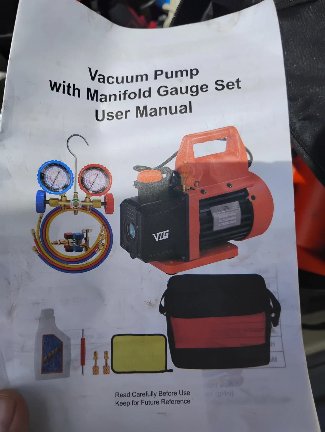 VTG Vacuum Pump with Manifold Gauge Set ⚽ - photo 5