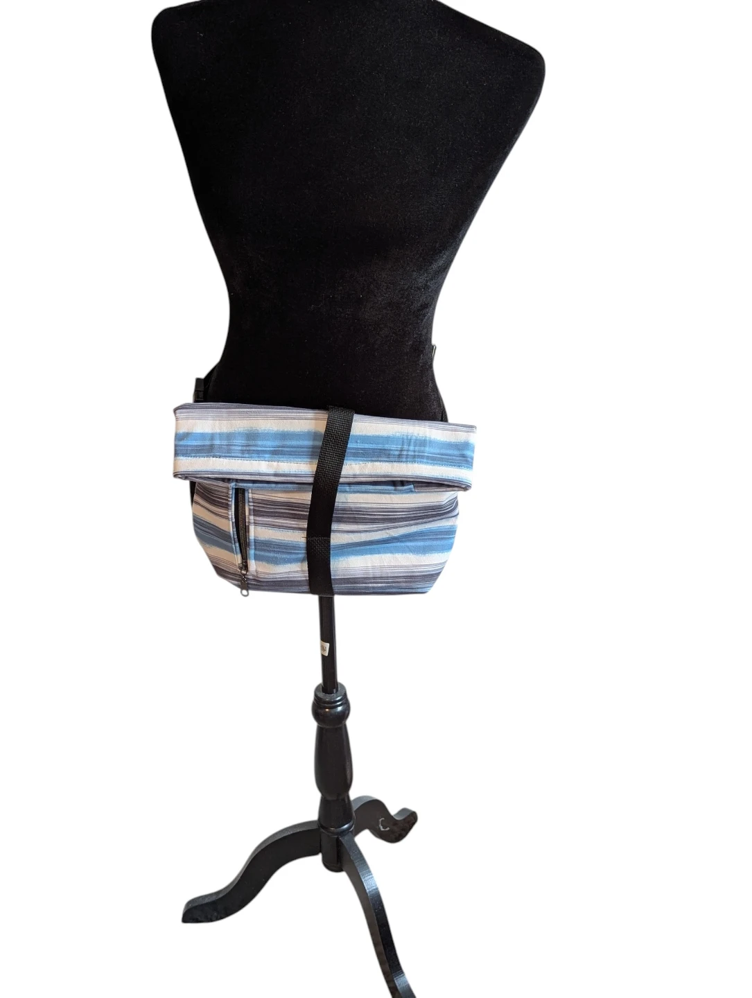 Striped Crossbody Hip Bag