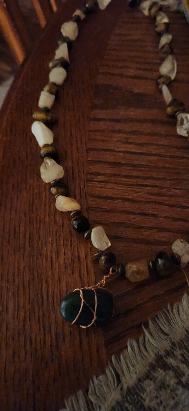 Handmade Gemstone Necklace⚽️ - photo 2
