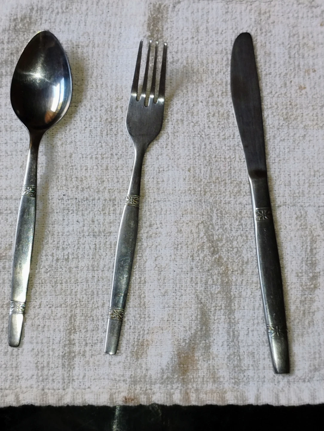 Stainless Steel Cutlery Set  - floral band design - photo 2