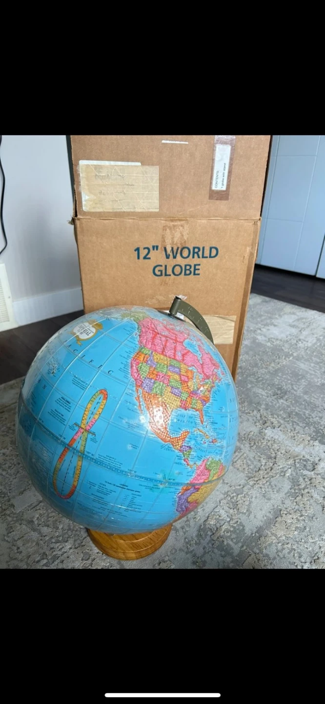 12" World Globe - photo 5