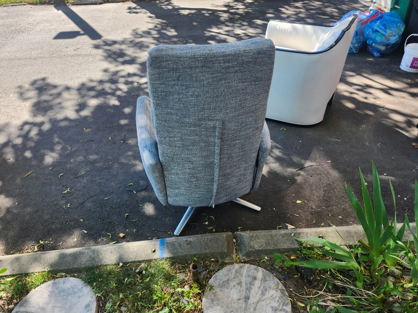 Grey Power Swivel Recliner Chair - photo 4