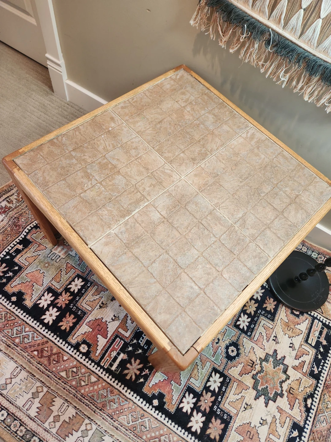 SOLID WOOD Tiled Top Coffee OR end Table - photo 2