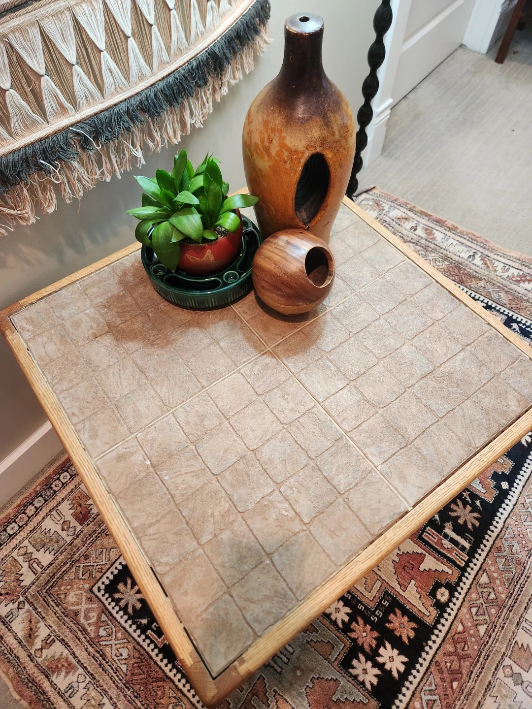 SOLID WOOD Tiled Top Coffee OR end Table - photo 4