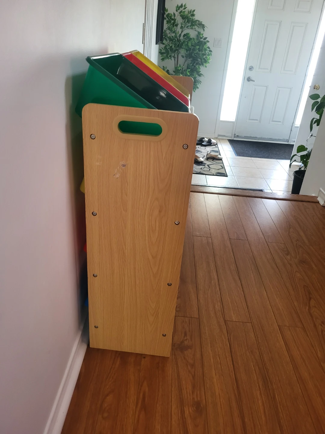 Wooden Toy Organizer with Storage Bins - photo 2
