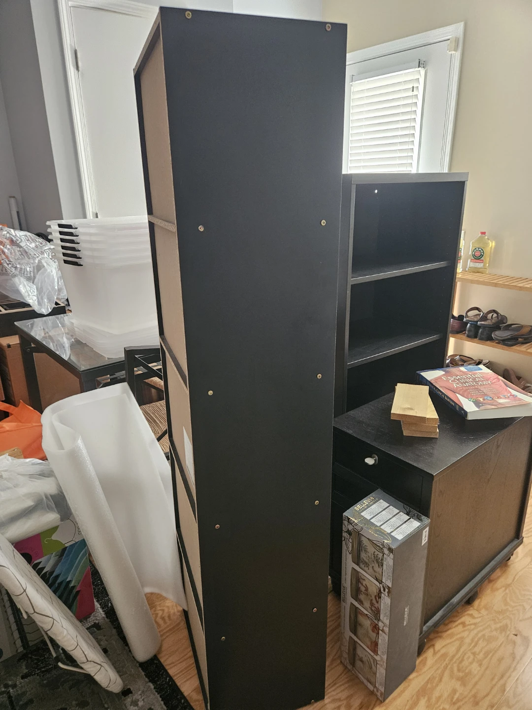 Black 5-Shelf Bookshelf