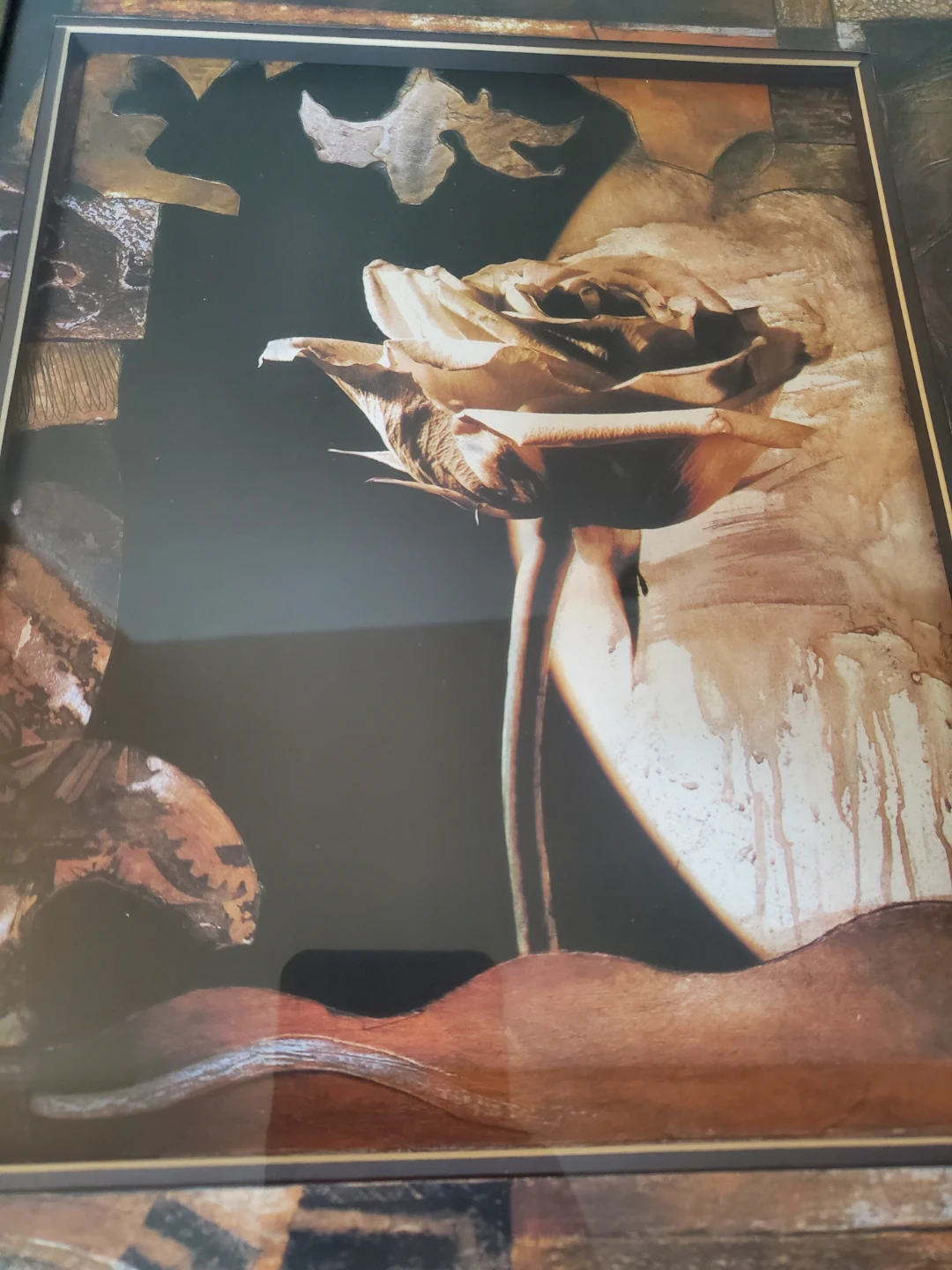 Framed Rose Art Print - photo 3
