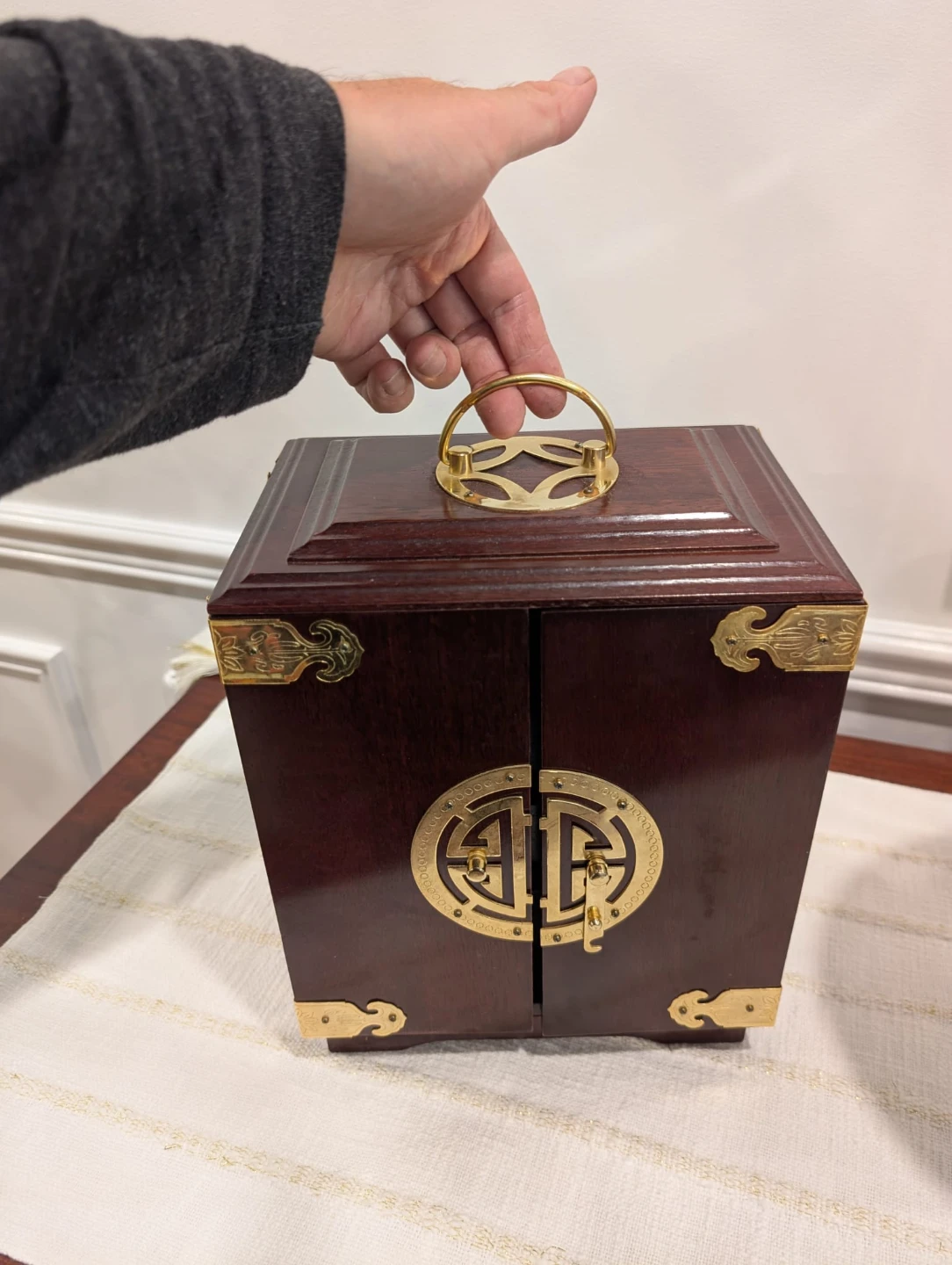 Wooden Jewelry Box with Drawers - photo 3