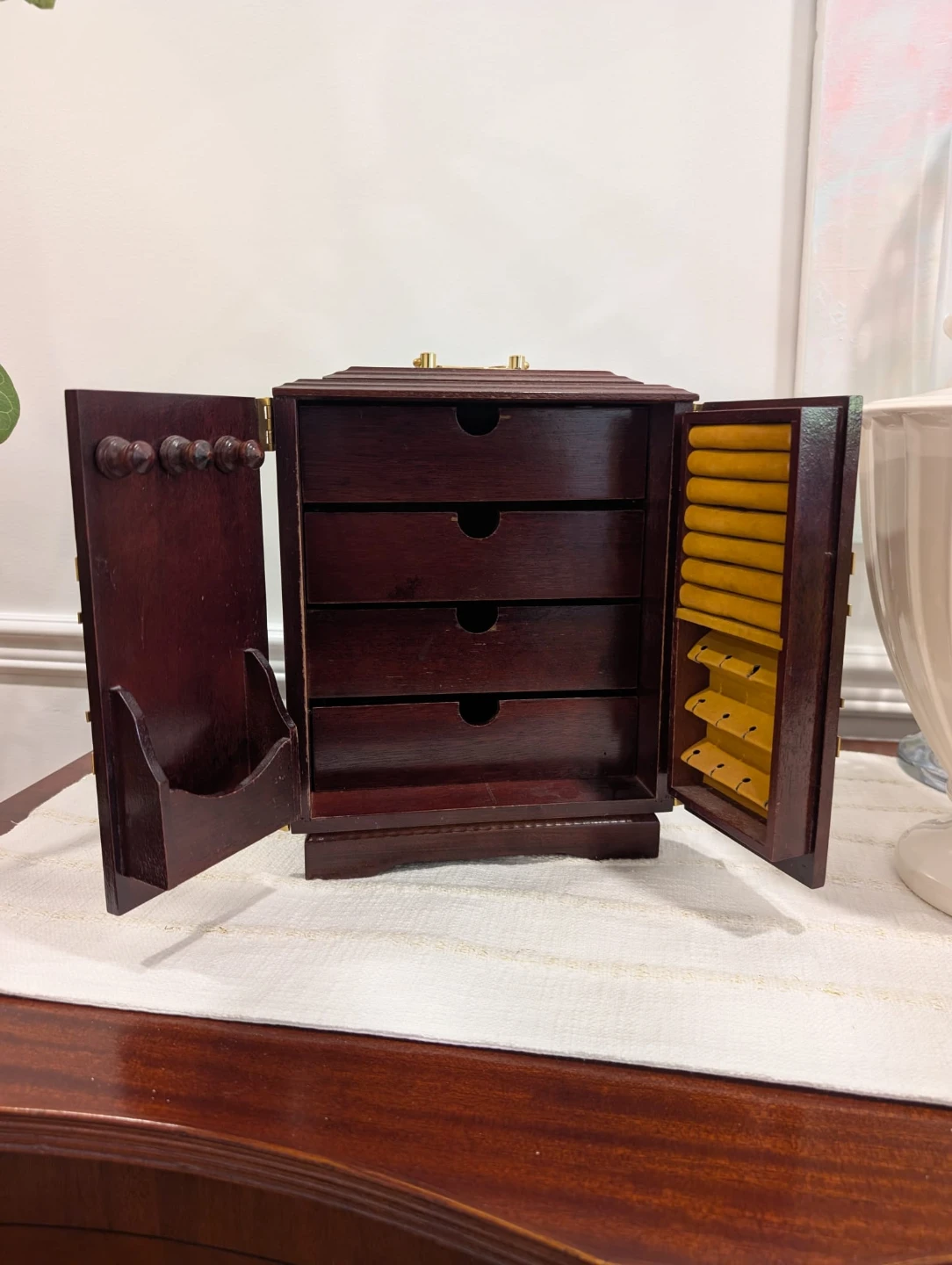 Wooden Jewelry Box with Drawers - photo 4