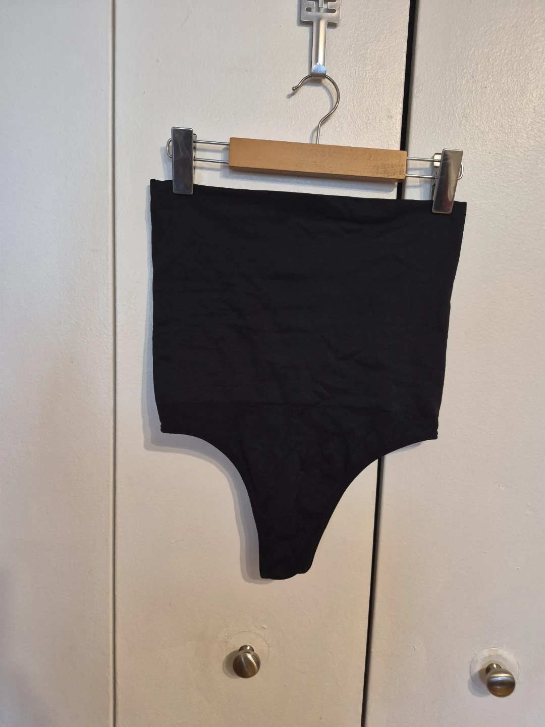 Black Women's Shapewear Shorts and Thong - photo 3
