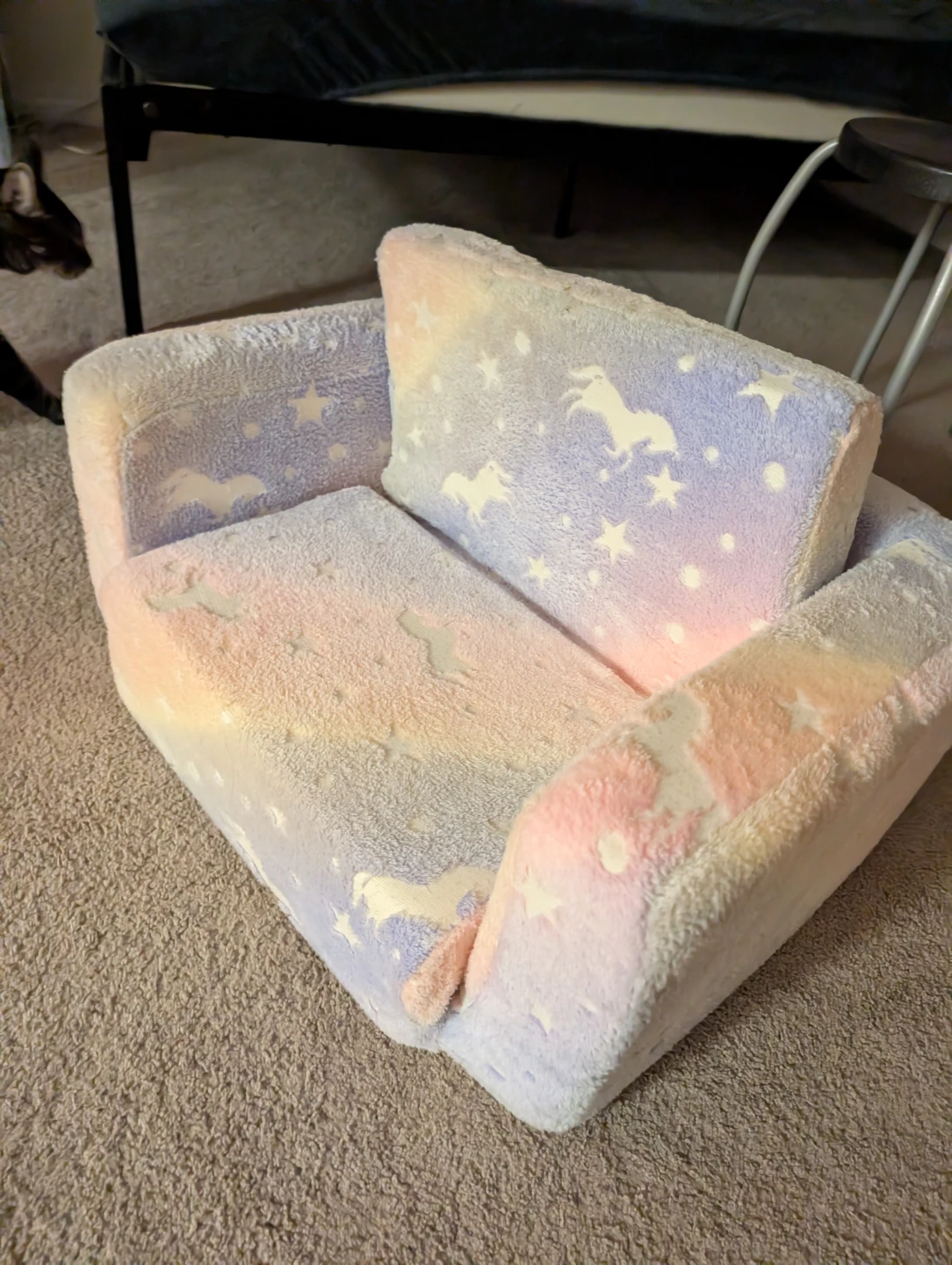 Kids Foldable Unicorn Couch Chair
