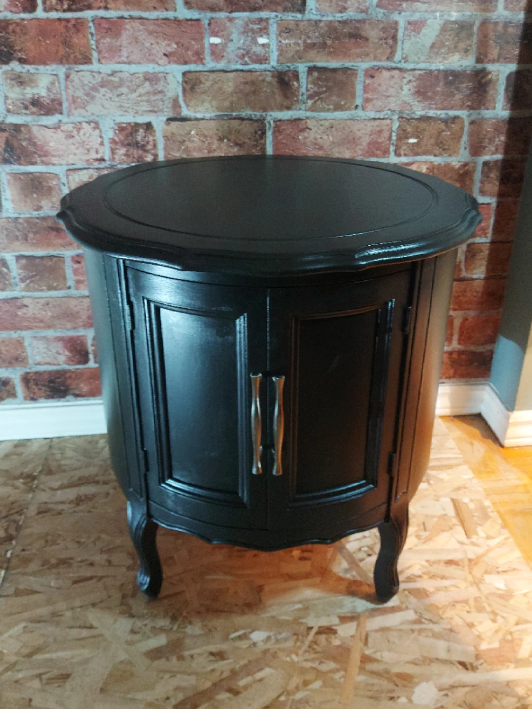 LIKE BRAND NEW Black Table w/ Inner Storage - photo 2