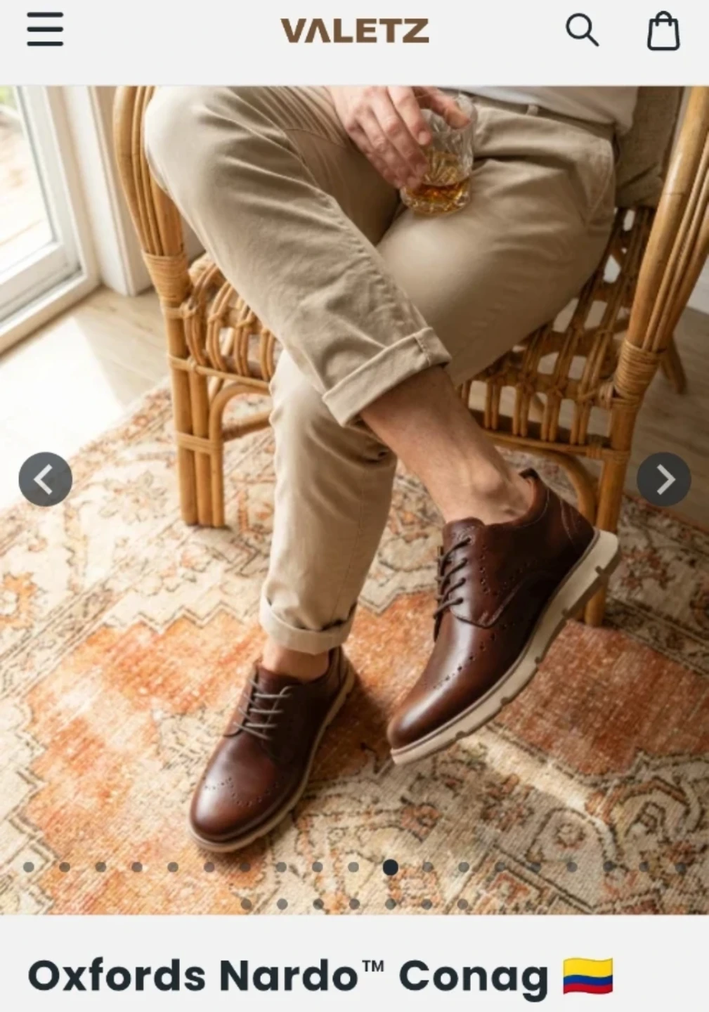 Valetz Oxfords Leather Shoes
