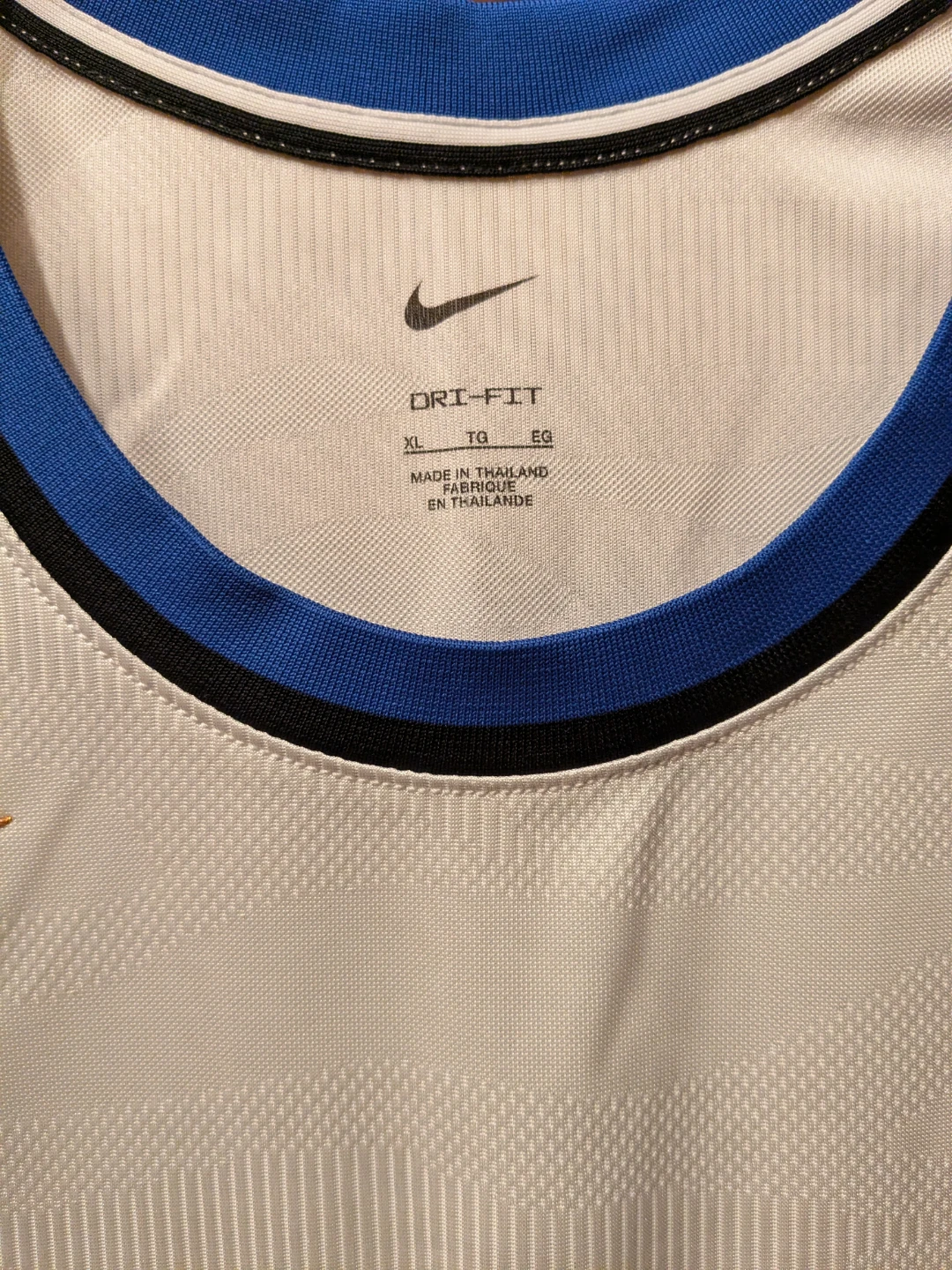 Nike DNA Basketball Jersey White Blue Black - photo 4