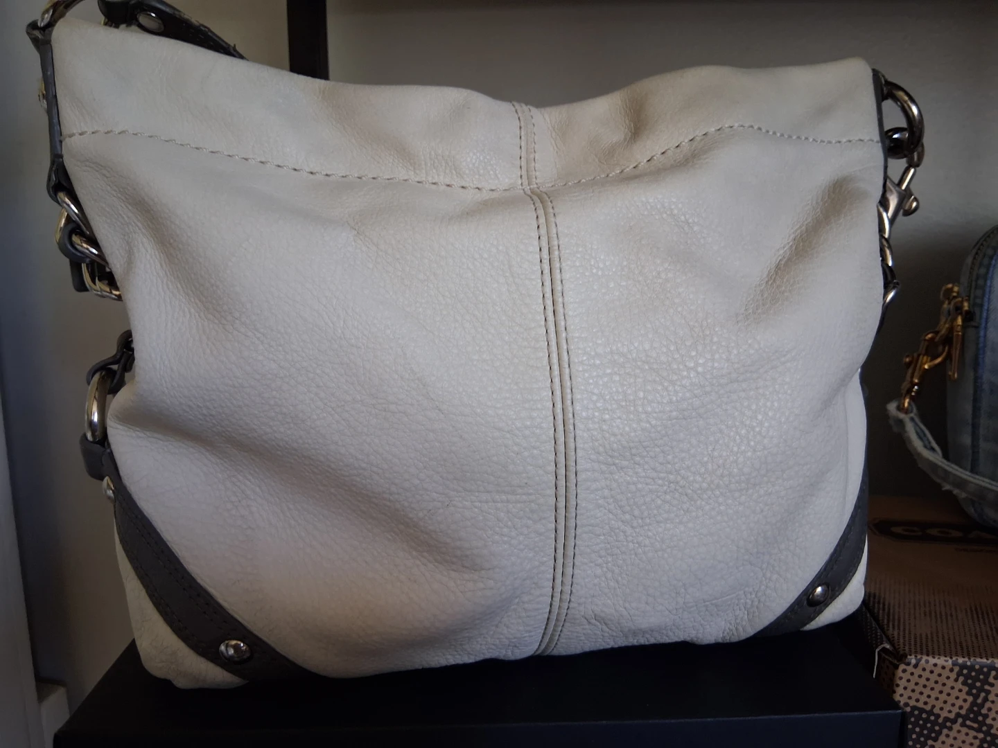 RARE Y2K COACH CARLY in white and gray - photo 3