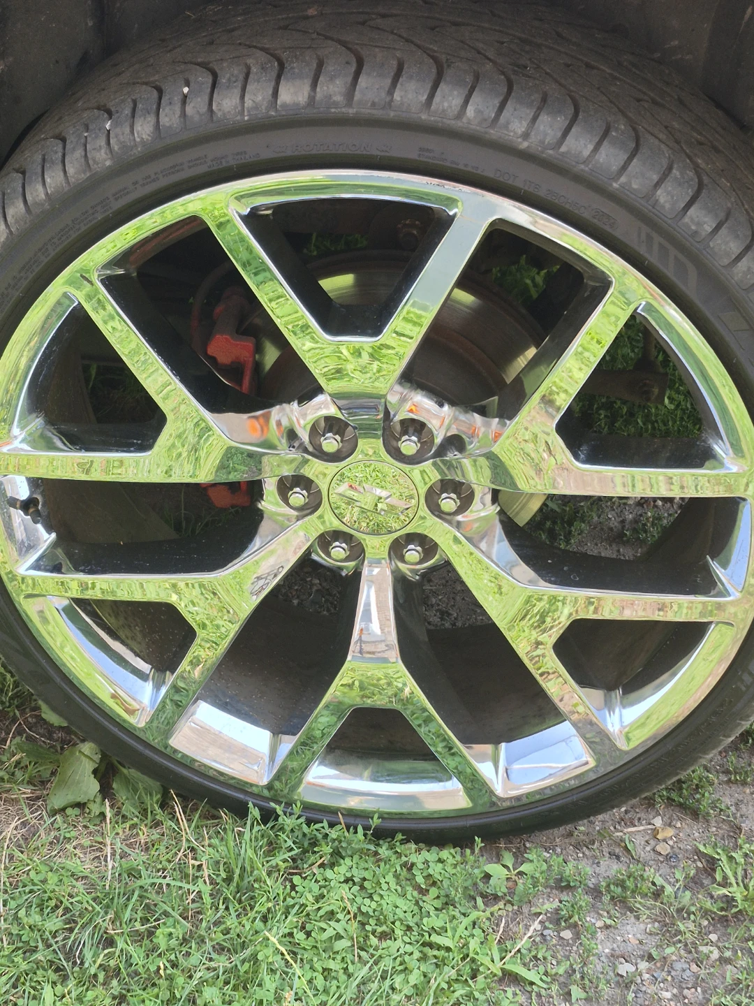 26 inch Chrome Wheels Rims with Tires - photo 5