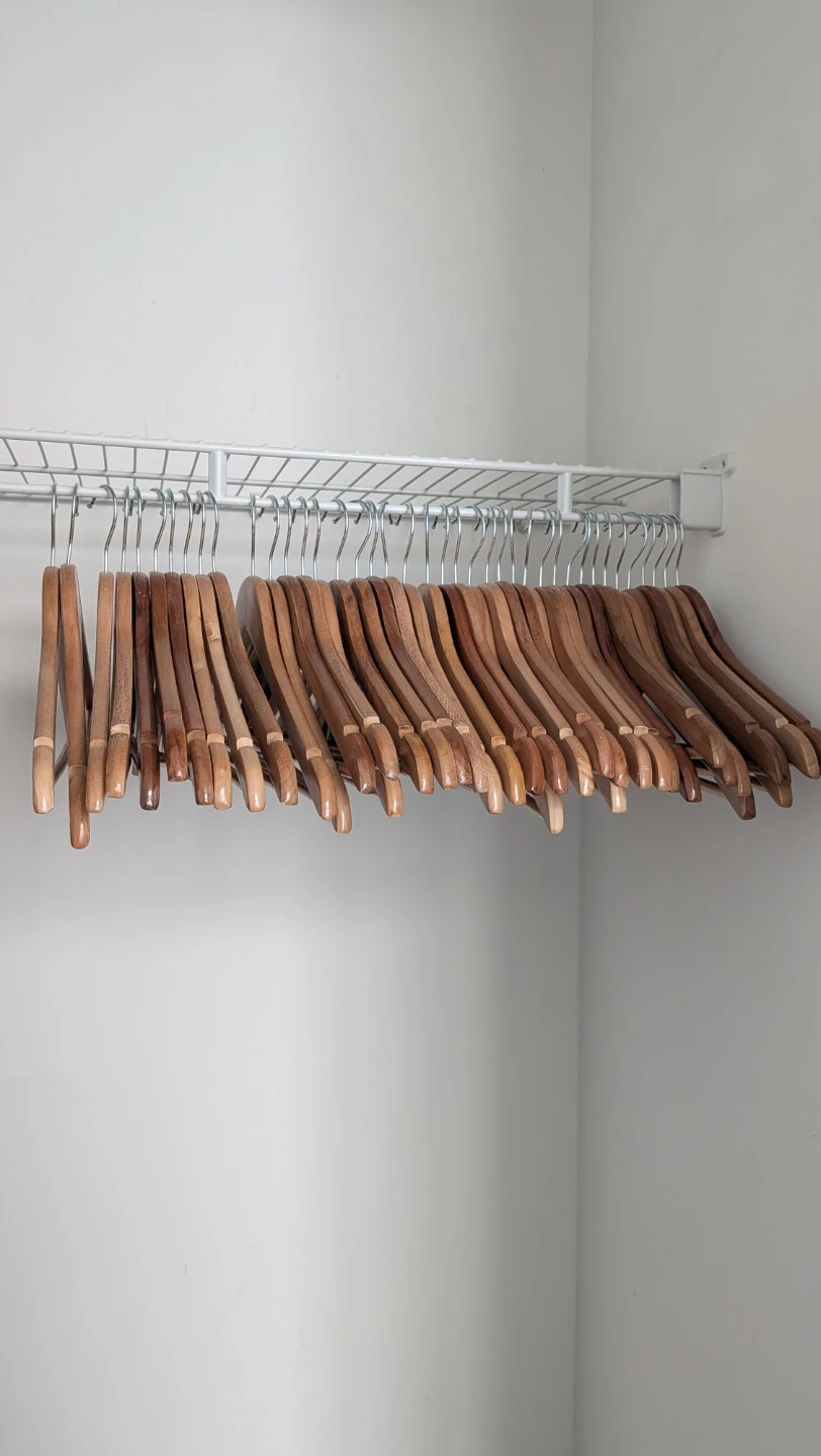 Wooden Clothes Hangers - Set of 40