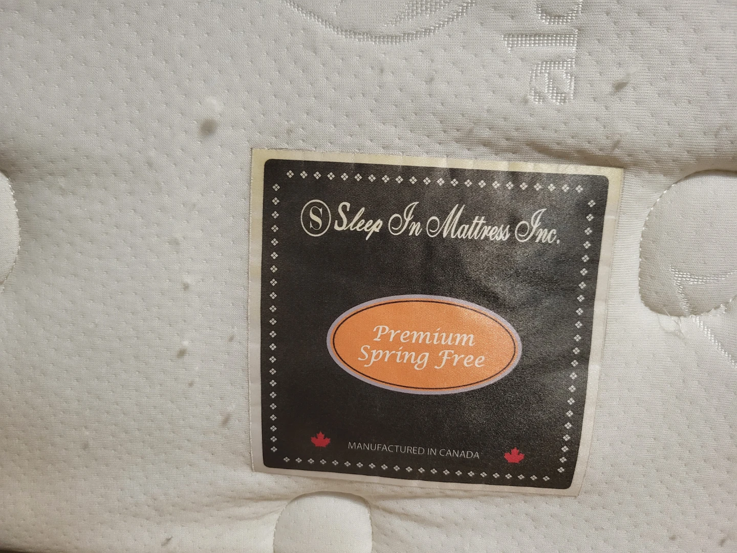 Sleep In Mattress Inc. Premium Spring Free Mattress