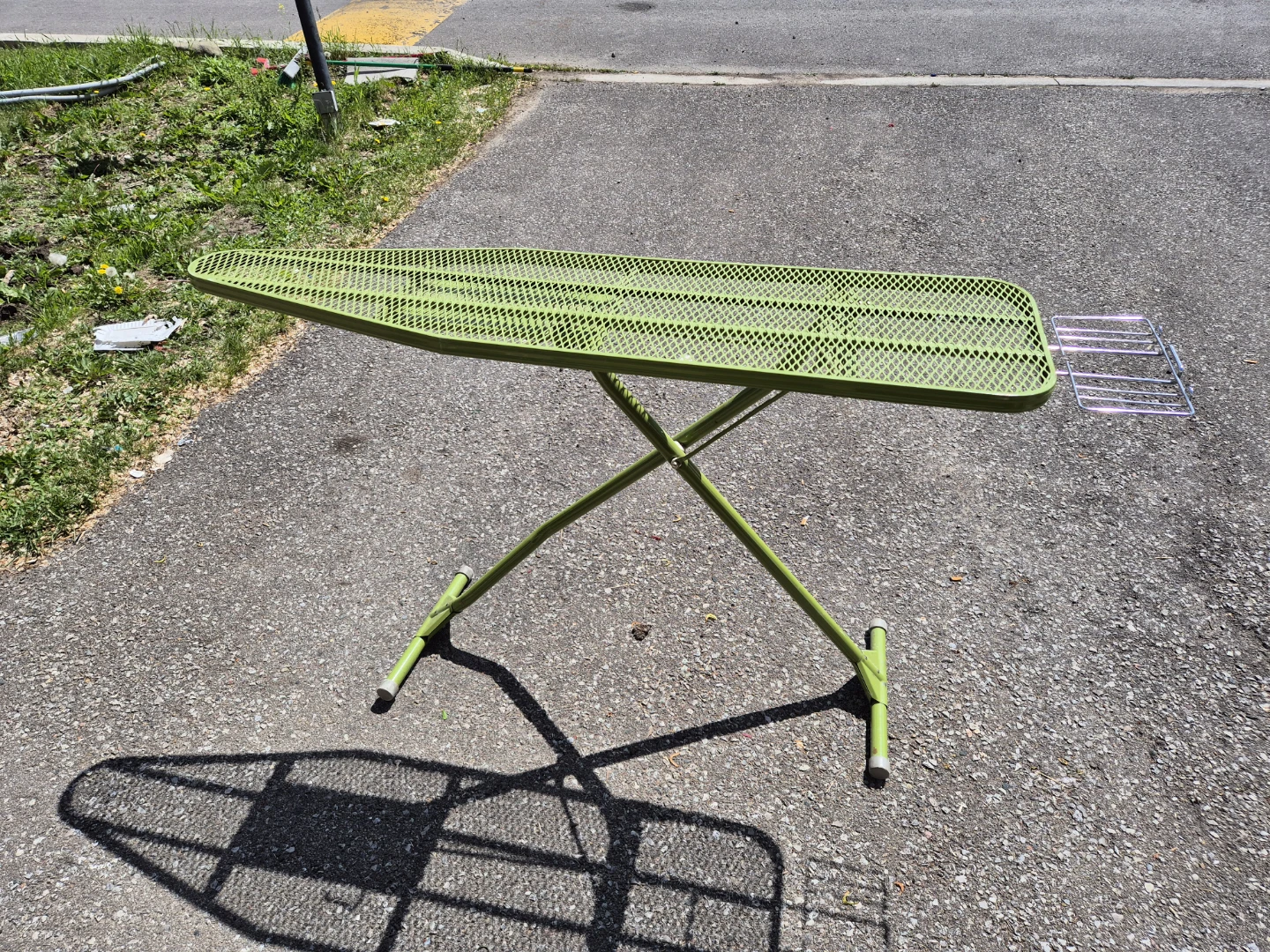 Green Metal Folding Ironing Board