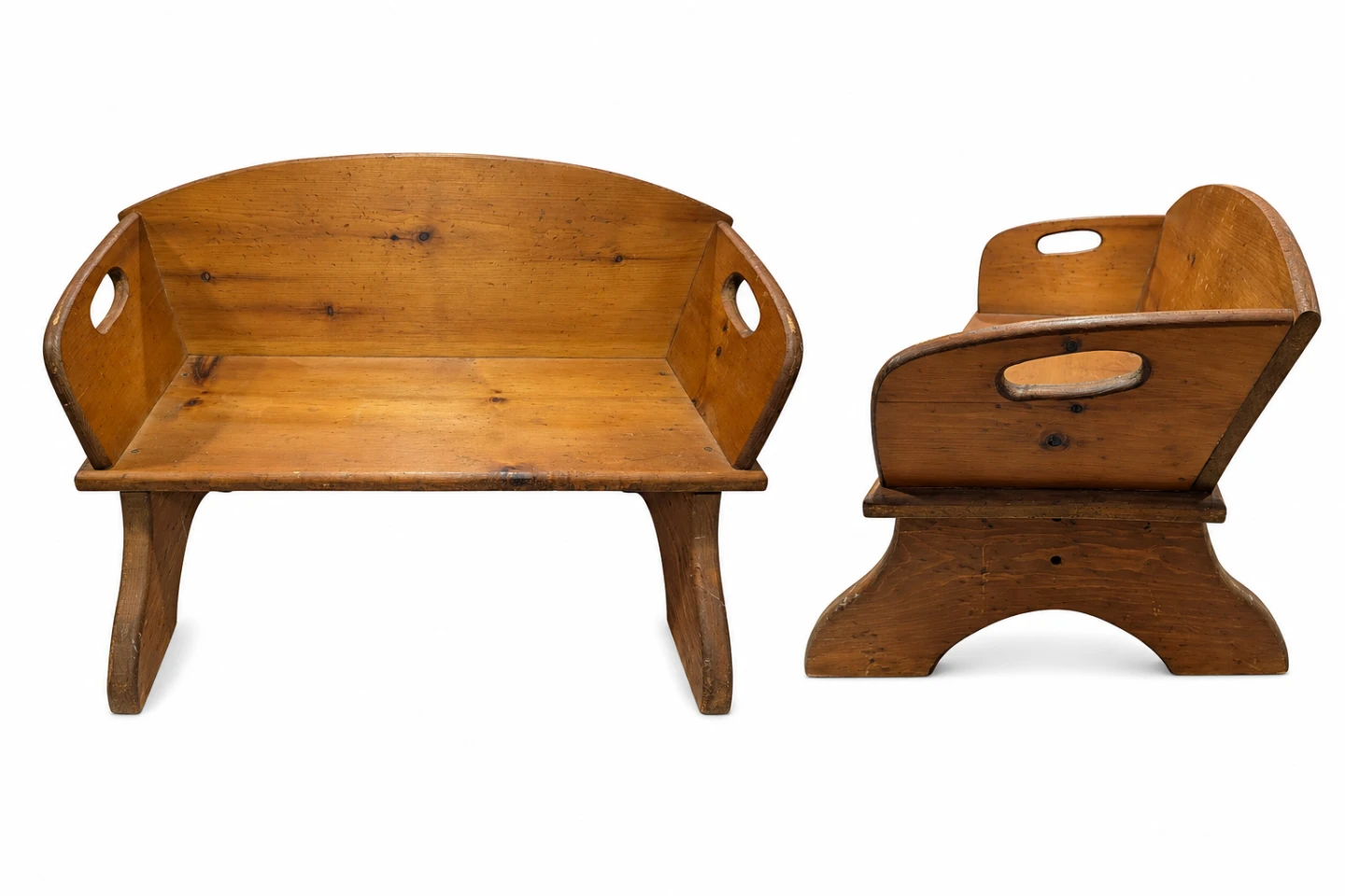 Wooden Child's or Toy Bench
