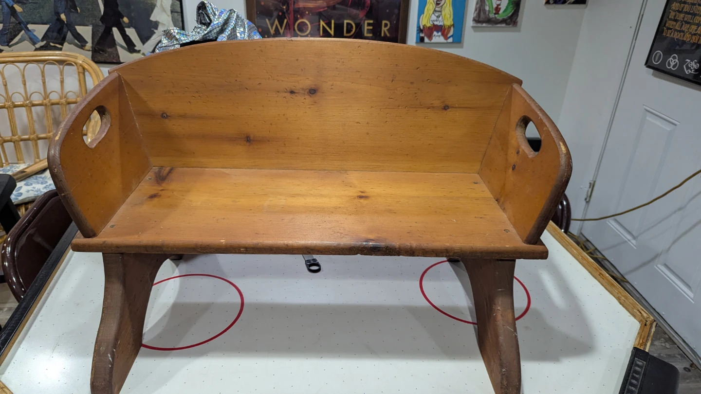 Wooden Child's or Toy Bench - photo 2
