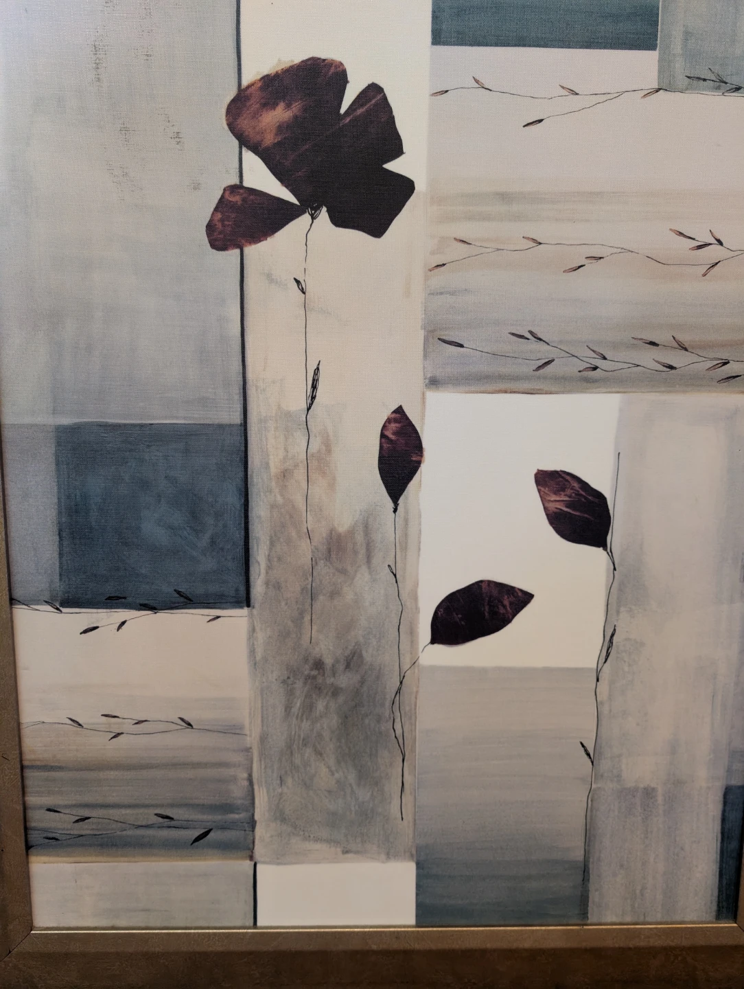 Framed Floral Abstract  Wall Art - photo 3
