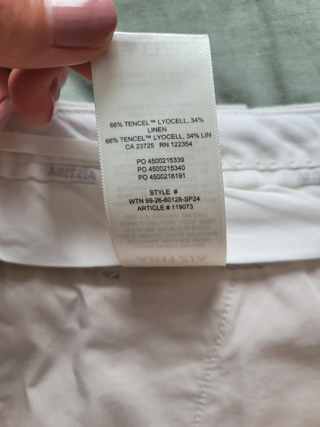 Aritzia The Effortless Linen blend Short Size 0 - photo 5
