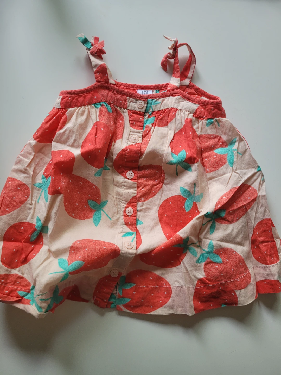 18 M Gap Strawberry Printed dress