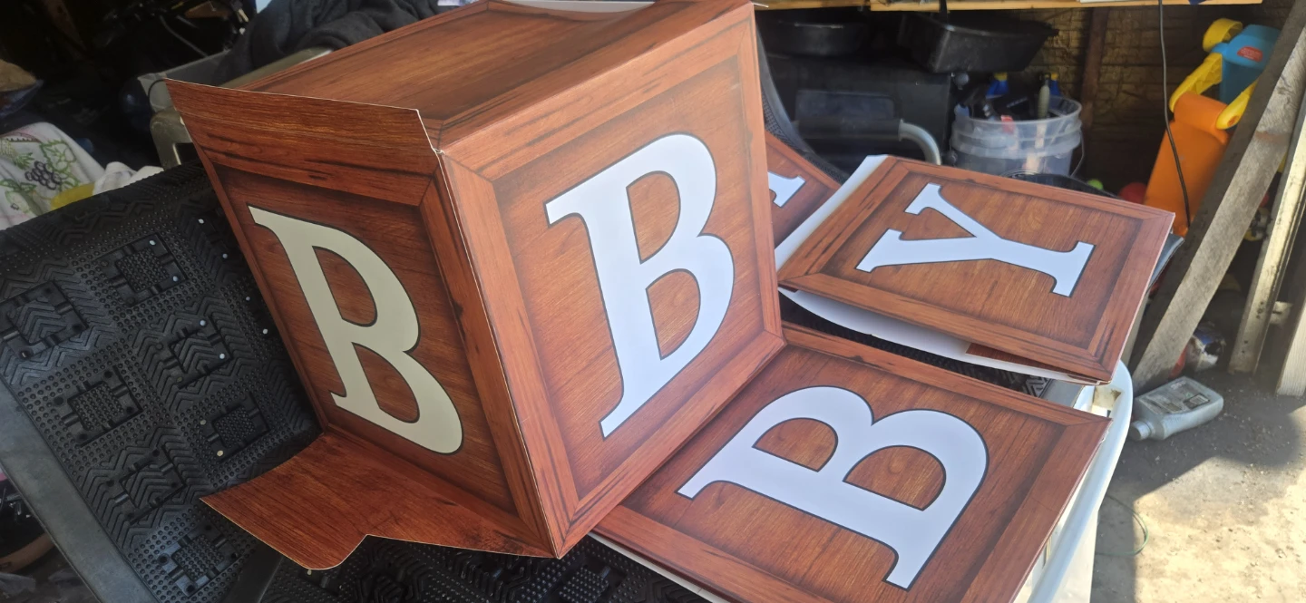 Paper Wood Finish Baby Blocks - photo 2