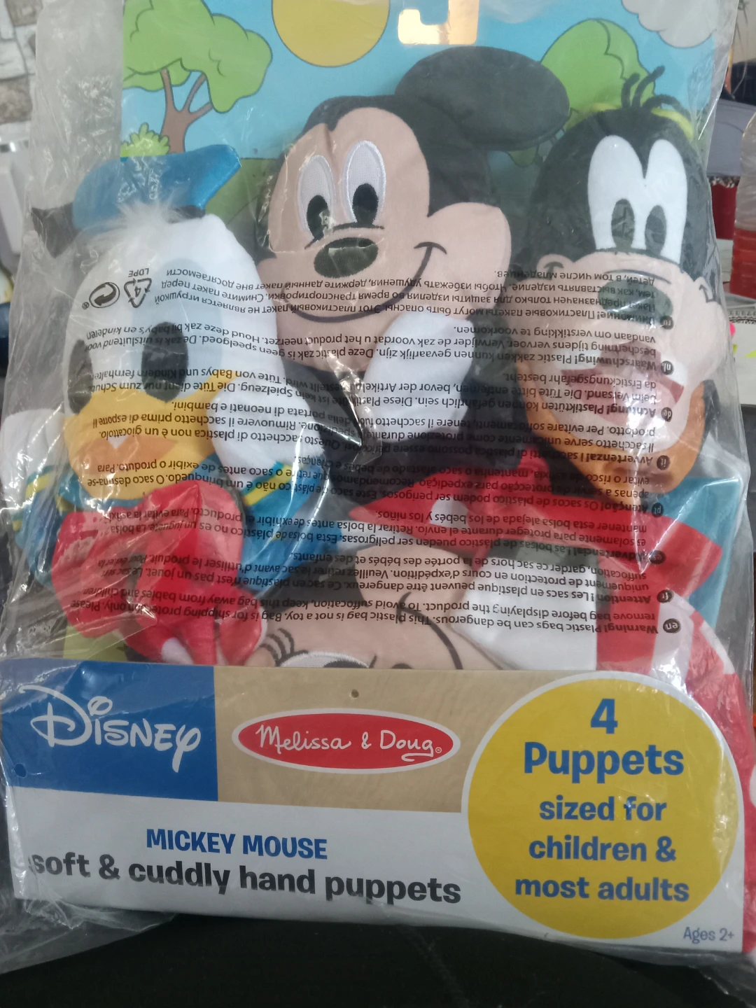 Melissa & Doug Mickey Mouse 4 Soft & Cuddly Hand Puppets