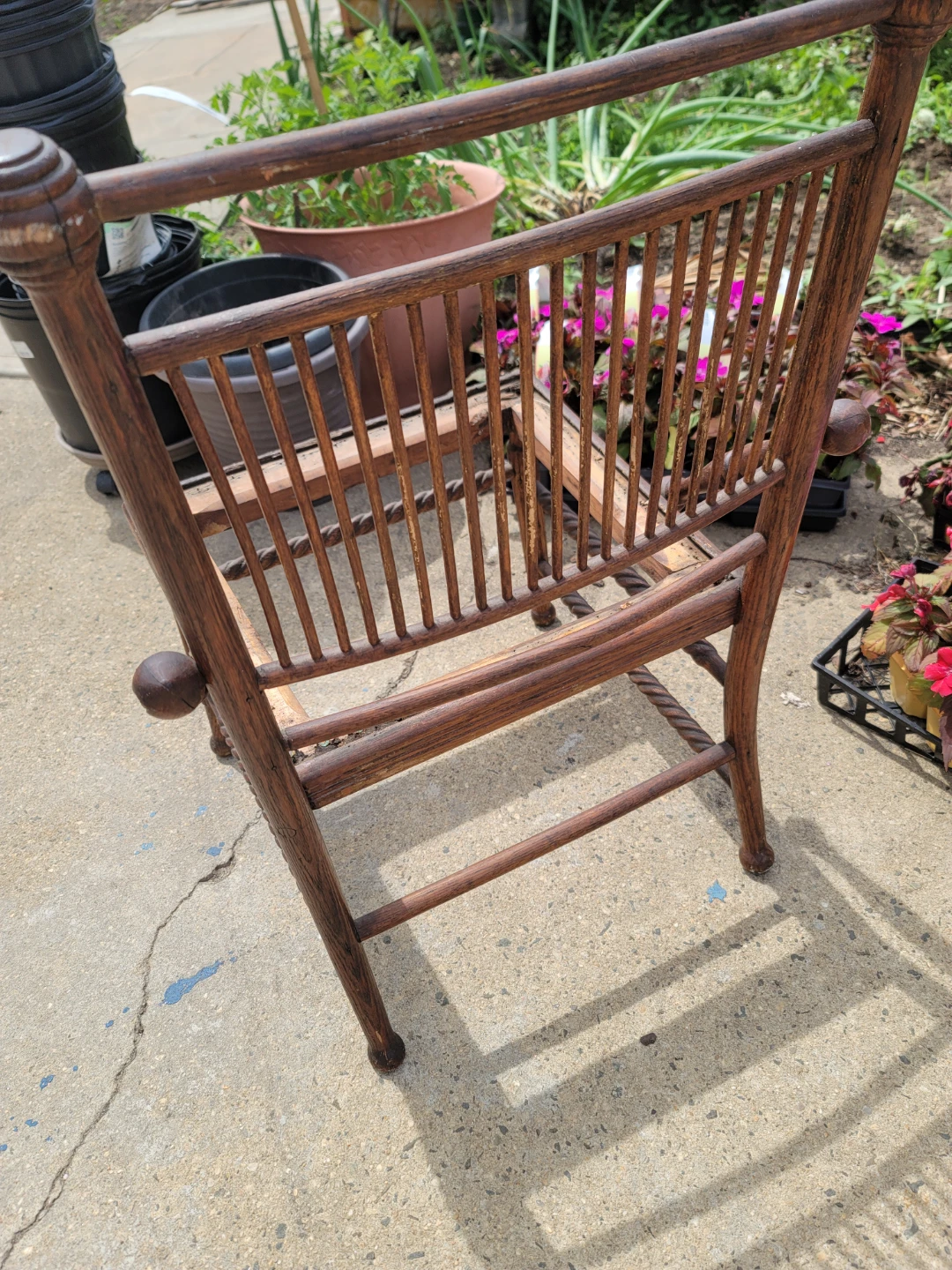 Antique Wooden Chair Frame - photo 2