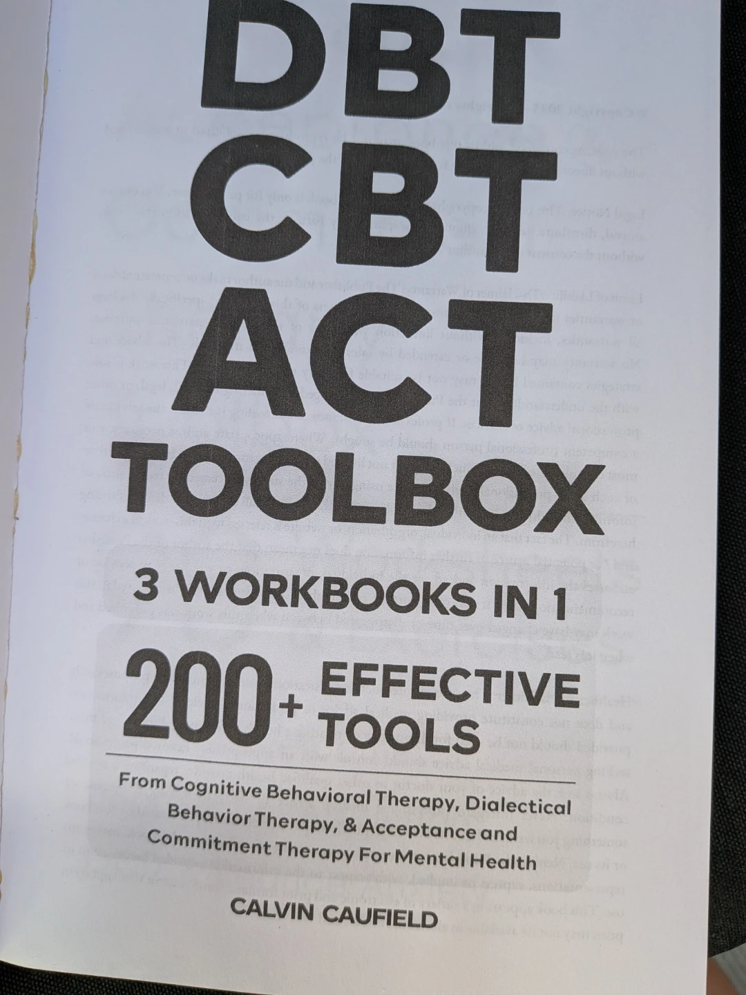 DBT CBT ACT Toolbox: 3 Workbooks in 1 **New - photo 2