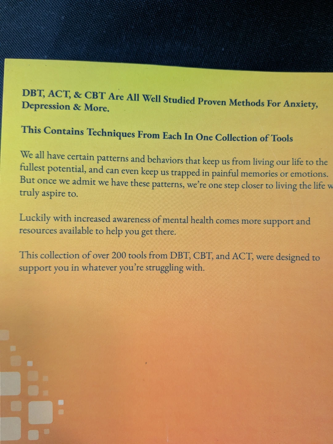 DBT CBT ACT Toolbox: 3 Workbooks in 1 **New - photo 3
