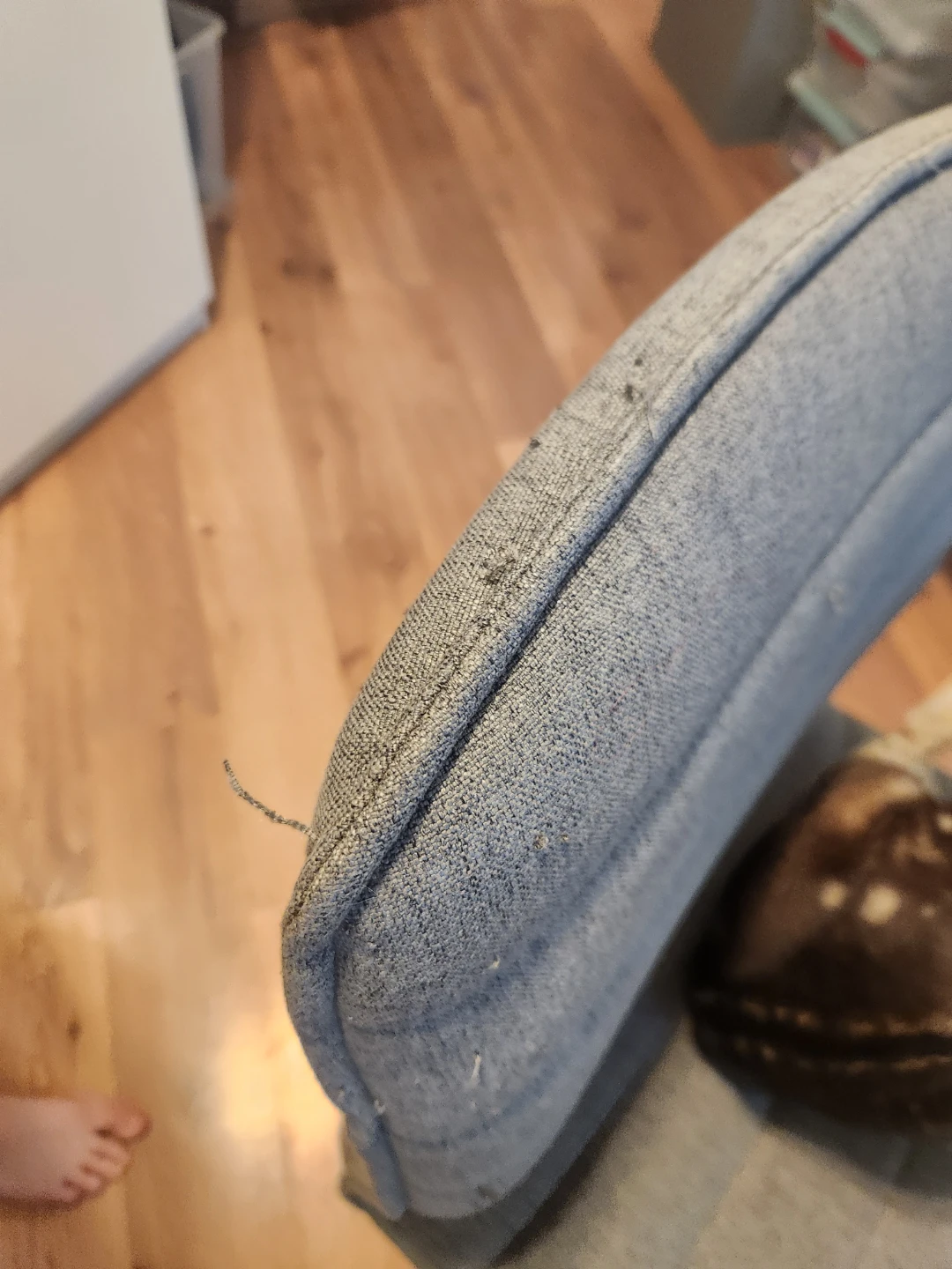 Grey fabric office chair - photo 3