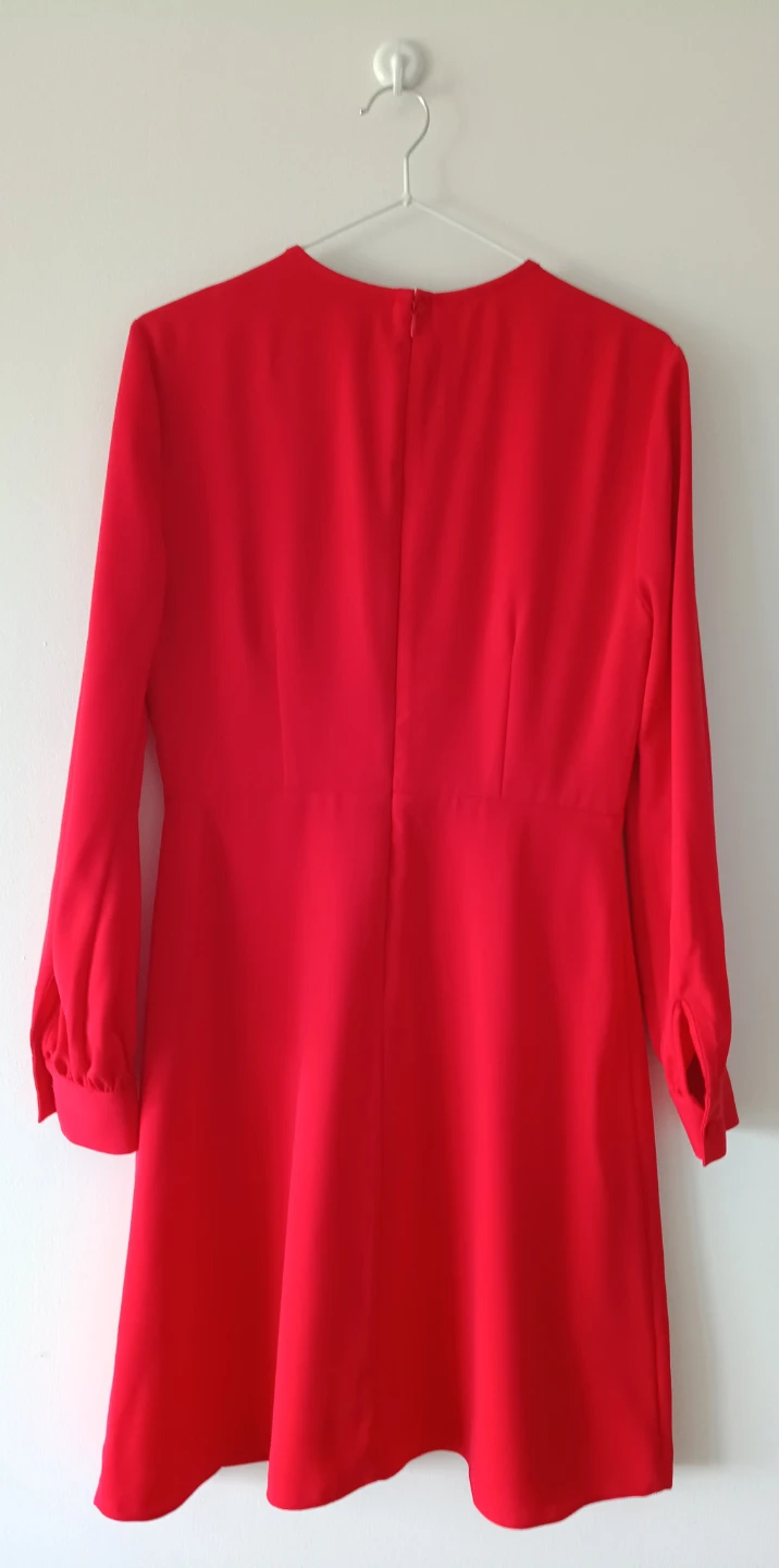 Issac Mazarahi Red Ruffle Lace Dress - photo 2
