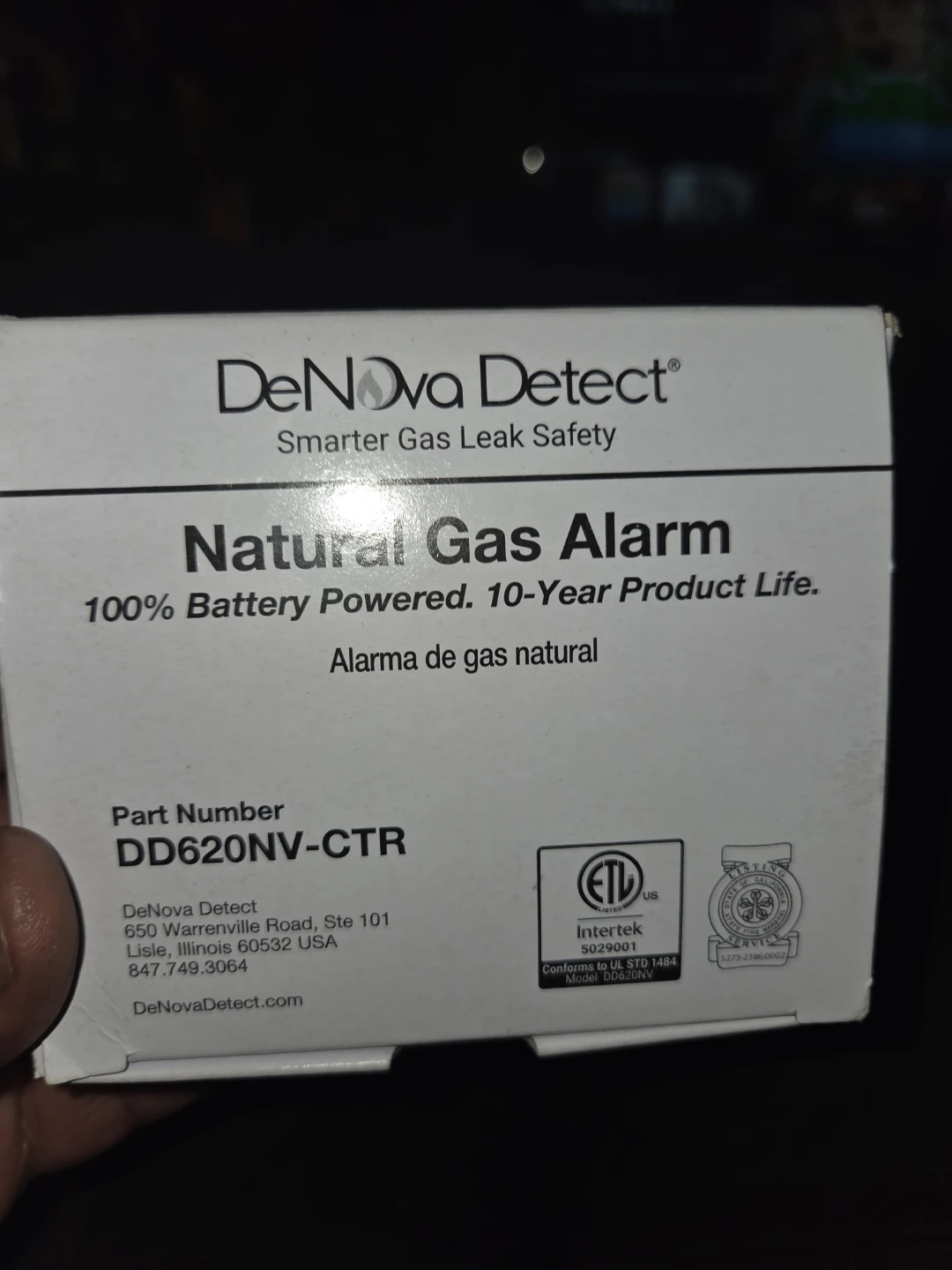 DeNove Detect Natural Gas Alarm