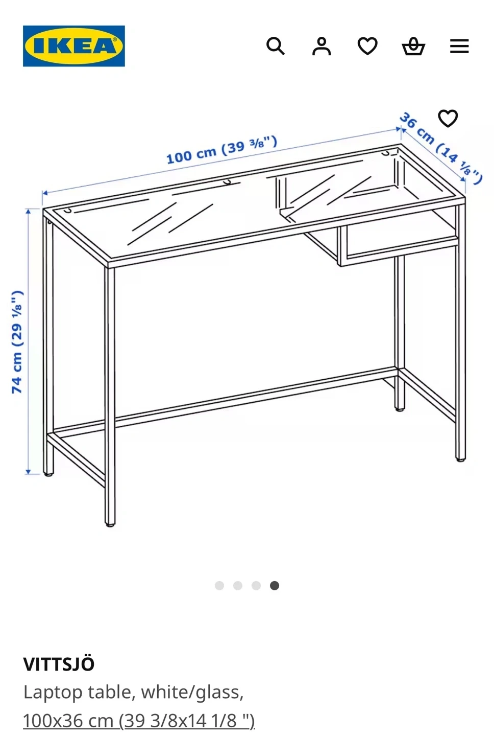 ✨ IKEA VITTSJÖ Glass Console Table & Laptop Desk ✨ - photo 5