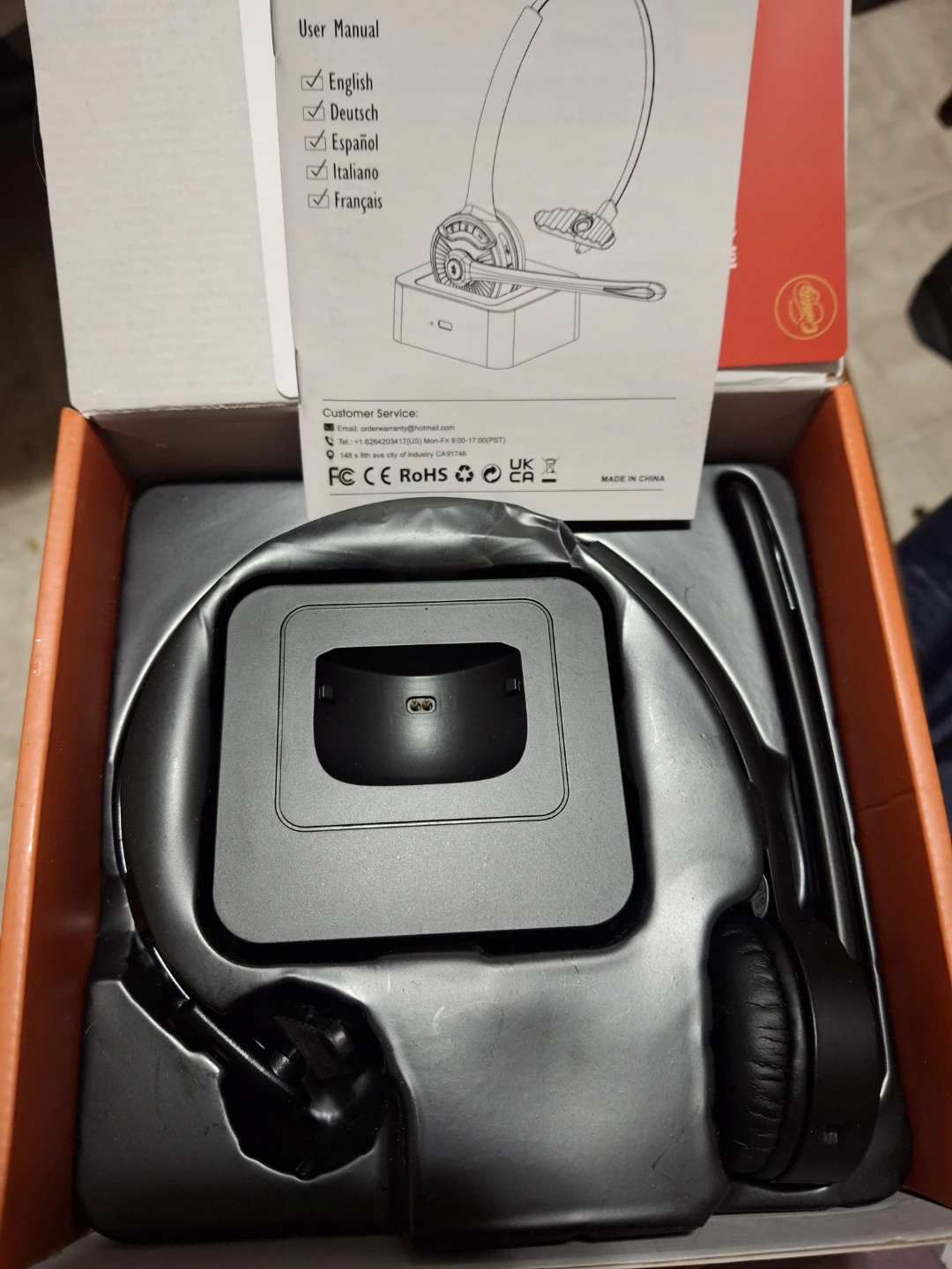 New Caymuller Bluetooth Headset with Microphone,V5.1 - photo 3