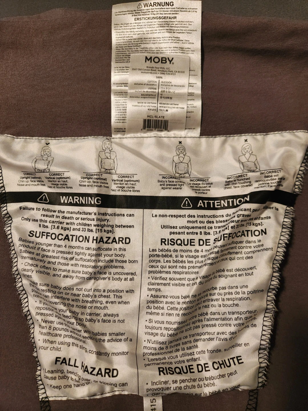 Moby Wrap Baby Carrier - photo 2