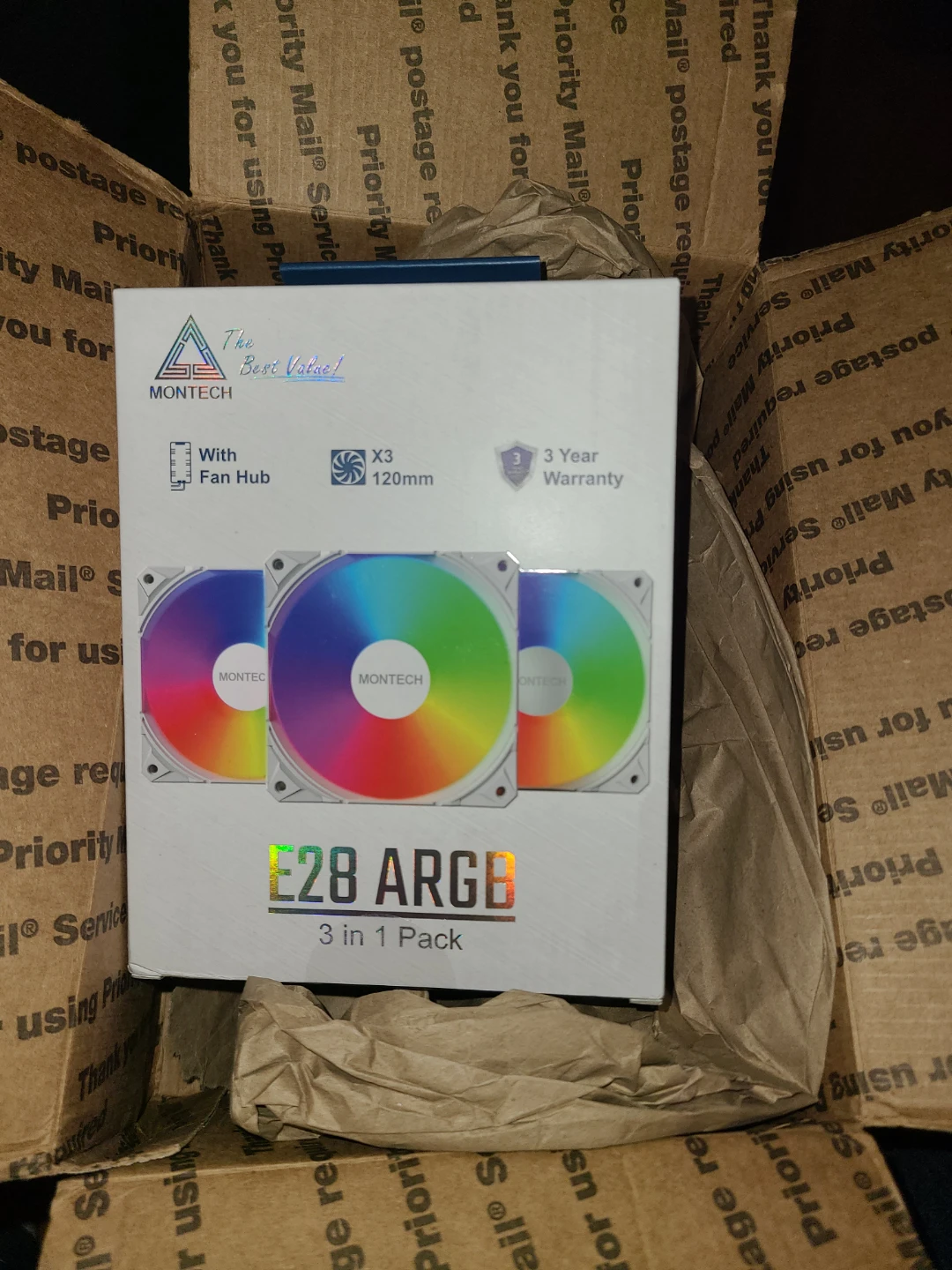MONTECH E28 ARGB 120mm Fans (3 Pack)