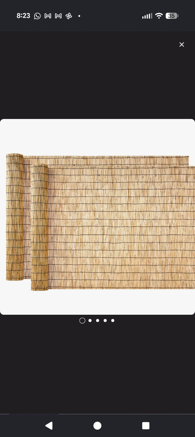 2 unopened Bamboo Reed Fencing Roll - photo 2