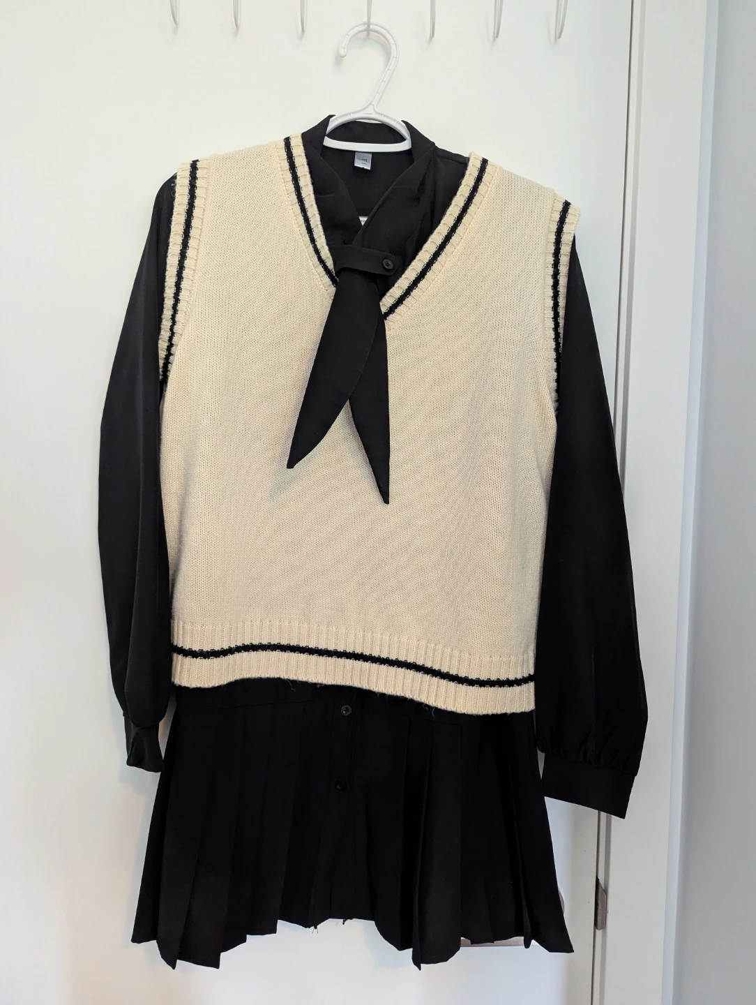 Asian School styled blouse and vest
