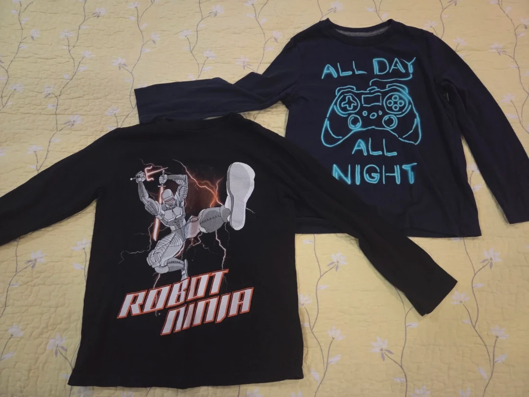 Bundle of 6 Kids' Long Sleeve Shirts - photo 2