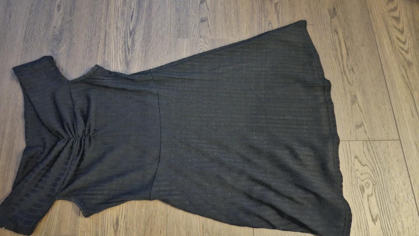 Black Off-the-Shoulder Mini Dress-XS - photo 2